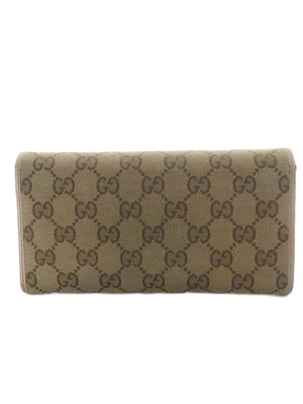 Gucci Brea Heart Wallet Bifold GG Canvas Beige 0959 - Picture 2 of 8